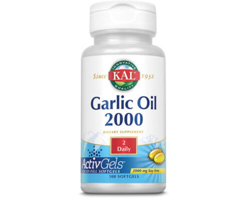 Garlic Oil (KAL США) 2000 ActivGels 100ct 2000mg