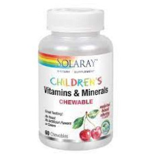 Kids Vitamins & Minerals (Solaray США) 60ct вкус вишни