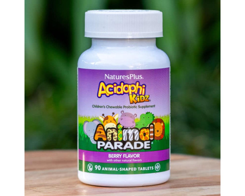 Animal Parade Acidophikidz (Nature's Plus) 90 chewable