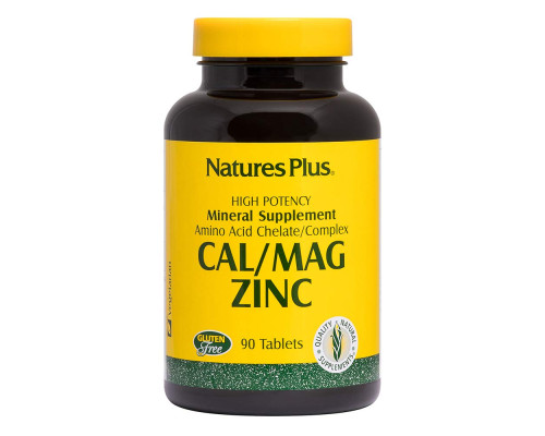 Cal/Mag/Zinc (Nature's Plus) 1000-500-75, 90 tabl