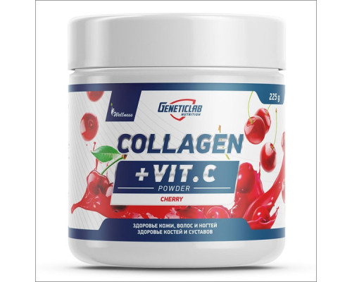 Collagen (GENETICLAB (Россия))+ВИТАМИН С 225гр вишня