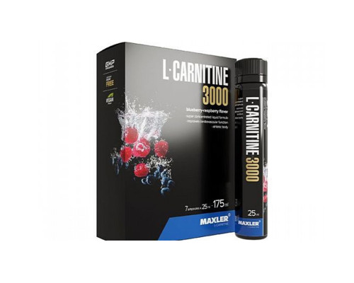 L-Carnitine (Maxler (США)) 14x25 ml (3000 mg) - Blueberry-Raspberry