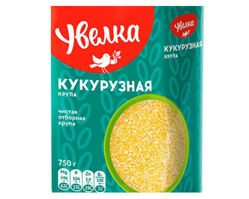 Крупа Увелка отборная  Кукурузная 0,75кг(6)