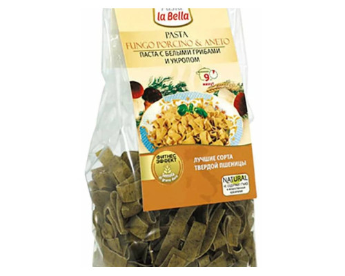 Макароны 'PASTA LA BELLA' 250гр Pasta с белыми грибами и укропом