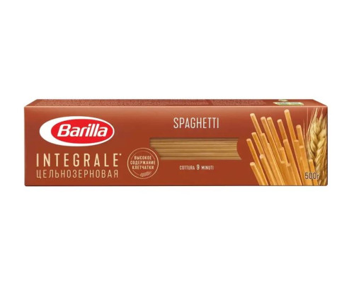 Макароны Barilla Спагетти цельнозерновые 500гр