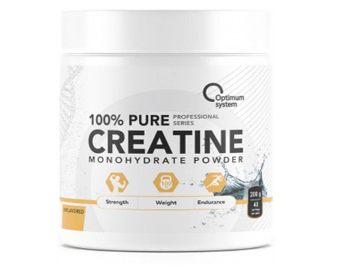 Creatine (OPTIMUM SYSTEM (Россия)) Monohydrate 200 грамм (Без вкуса)