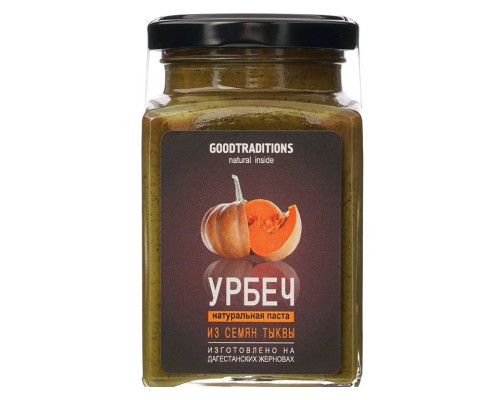 Урбеч (Добрые традиций (Россия)) из тыквенных семечек, 230 гр Урбеч (Добрые традиций (Россия)) из тыквенных семечек, 230 гр