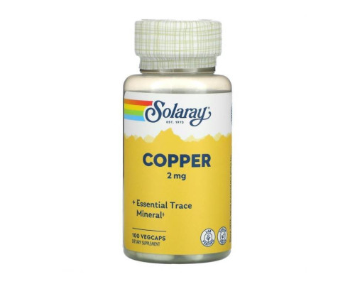 Copper (Solaray США) 2мг 100капс