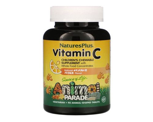 Animal Planet Vit C (Nature's Plus) Source of Life 90ж\т