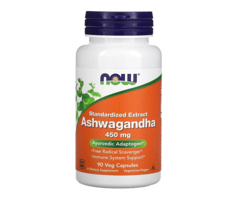Ashwagandha (NOW (США)) 450мг, 90 капсул