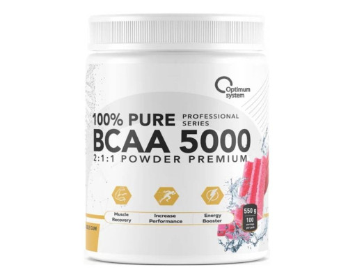 BCAA 5000 (OPTIMUM SYSTEM (Россия)) Powder 200гр Бабл Гам