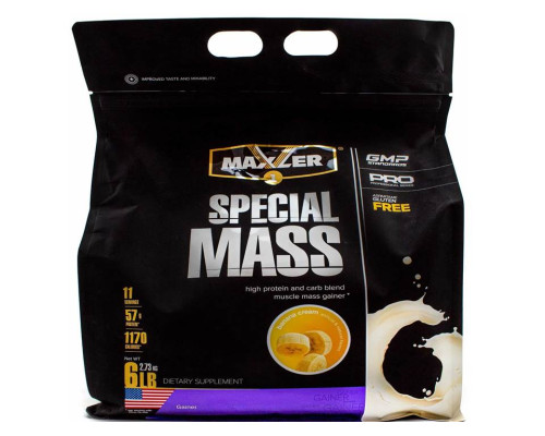 Gainer (Maxler (США)) Mass Special 2700гр Banana Gainer (Maxler (США)) Mass Special 2700гр Banana