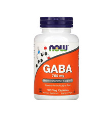 Gaba (NOW (США)) 750 mg,100 капс