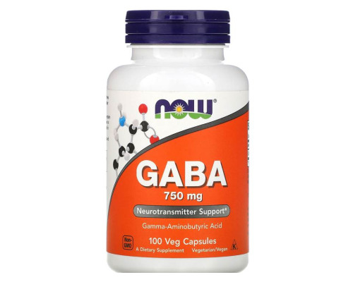 Gaba (NOW (США)) 750 mg,100 капс