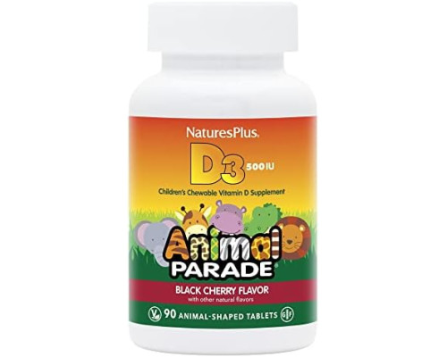 Animal Parade Vit D3 500 Iu (Nature's Plus) 90 chewable