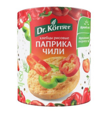 Хлебцы 'Dr.Korner' 80гр хрустящие 'Рисовые' с паприкой и чили (10 шт)