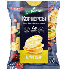 Чипсы 'Dr.Korner' 50гр Начо сыр цельнозер. кукуруз-рисов.