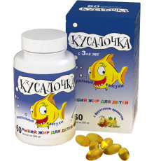 Рыбий жир для детей Кусалочка 60капс [реал кап (Россия)]