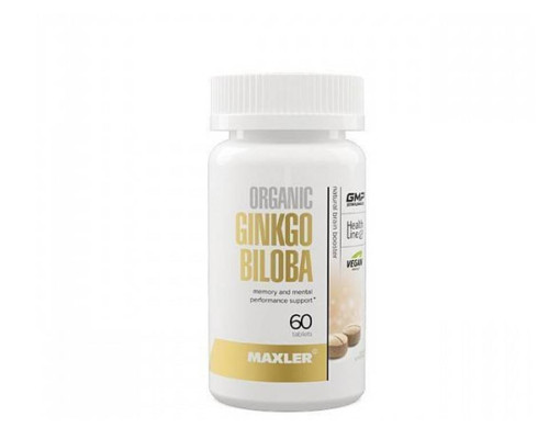 Ginkgo Biloba (Maxler) Organic 60 tabs