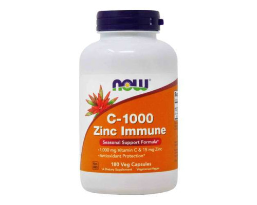 Vitamin C (NOW (США)) -1000 Zinc Immune 90 vcaps