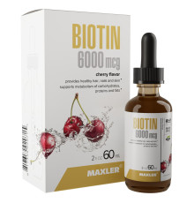 Biotin (Maxler) 6000 mcg drops 60ml/65 g - Cherry