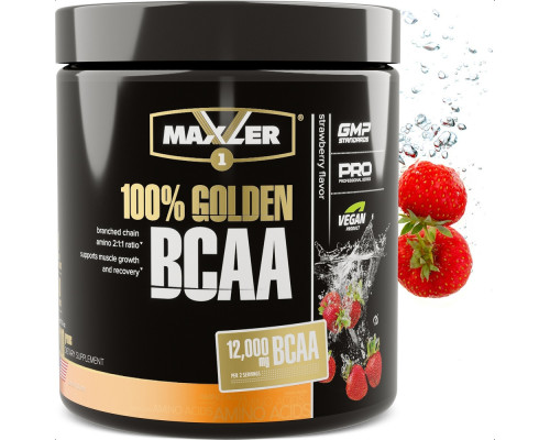 BCAA (Maxler (США)) 100% Golden 210гр Клубника