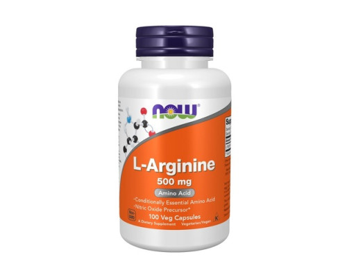 Arginine (NOW (США)) 500 mg 100 caps