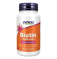 Biotin (NOW (США) 5000 mcg,60 V-капс