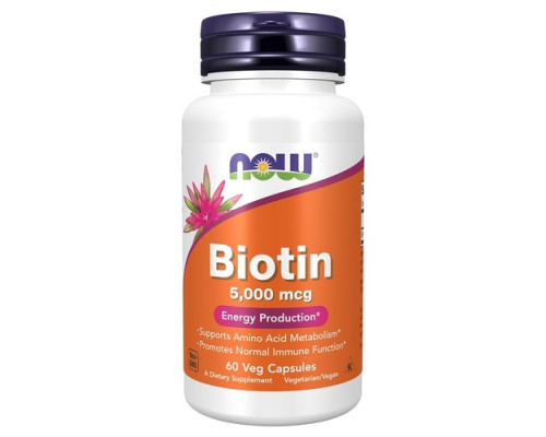 Biotin (NOW (США) 5000 mcg,60 V-капс