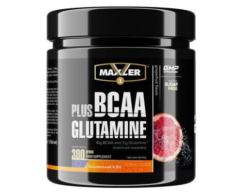 BCAA (Maxler (США))+Glutamine 300гр Грейпфрут