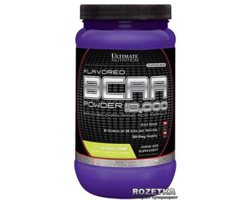 BCAA 12000 (Ultimate Nutrition (США)) Powder Flavored 457гр Лимон-лайм