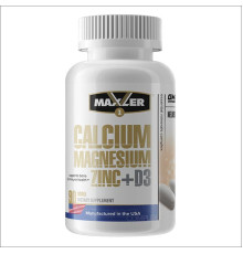 Calcium Zinc Magnesium+D3 (Maxler) 90табл.