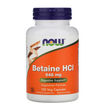 Betaine (NOW (США)) HCl, 120 vcaps