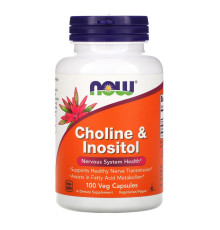 Choline and Inositol (NOW (США) 250/250mg,100 капс.