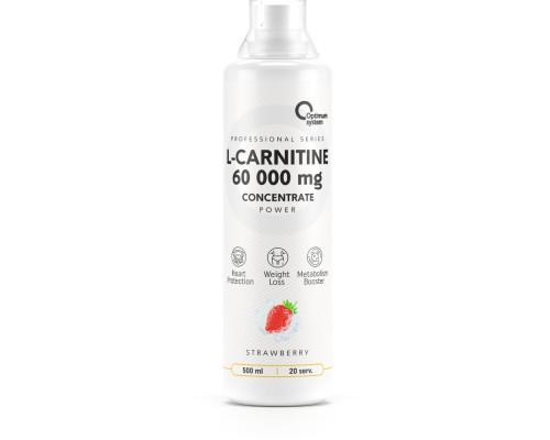 L-Carnitine (OPTIMUM SYSTEM (Россия)) Concentrate 60 000 Power 500 мл Клубника