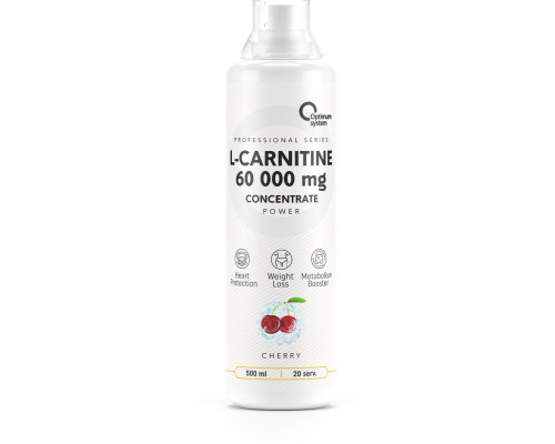 L-Carnitine (OPTIMUM SYSTEM (Россия)) Concentrate 60 000 Power 500 мл Вишня